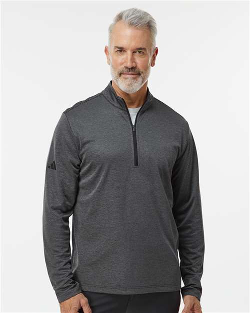 Custom Embroidered Adidas Space Dyed Quarter-Zip Pullover A593