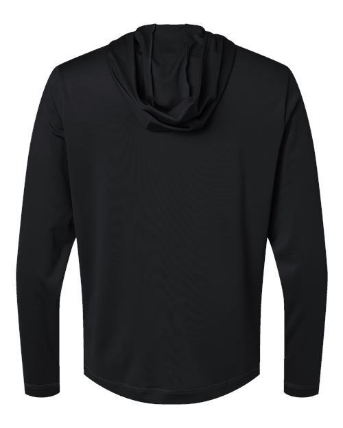 Adidas Lightweight Performance Quarter-Zip Hooded Pullover A596 Custom Embroidered Business Logo