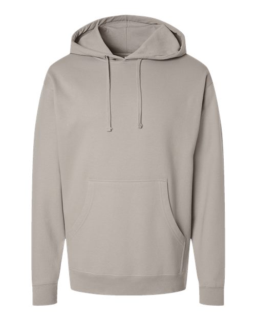 Independent Trading Co. Midweight Hooded Sweatshirt SS4500 Brown Custom Embroidered Business Logo