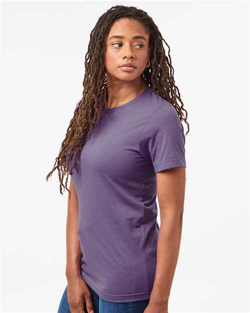 Tultex Combed CVC T-Shirt 602CVC Heather Deep Purple