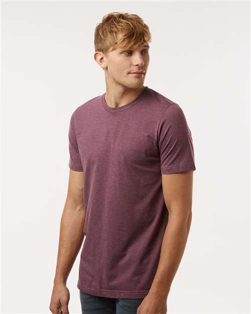 Tultex Combed CVC T-Shirt 602CVC Heather Maroon
