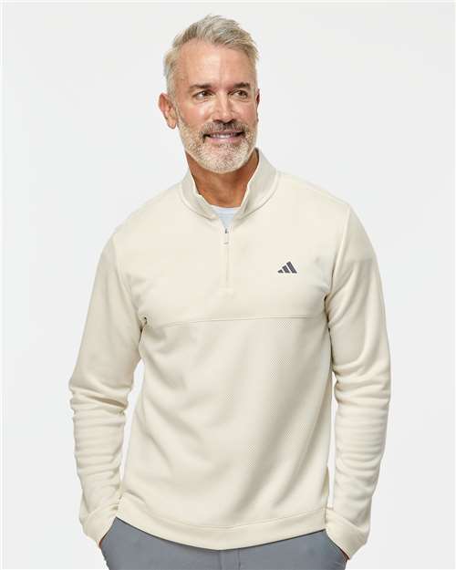 Custom Embroidered Adidas Ultimate365 Textured Quarter-Zip Pullover A2001