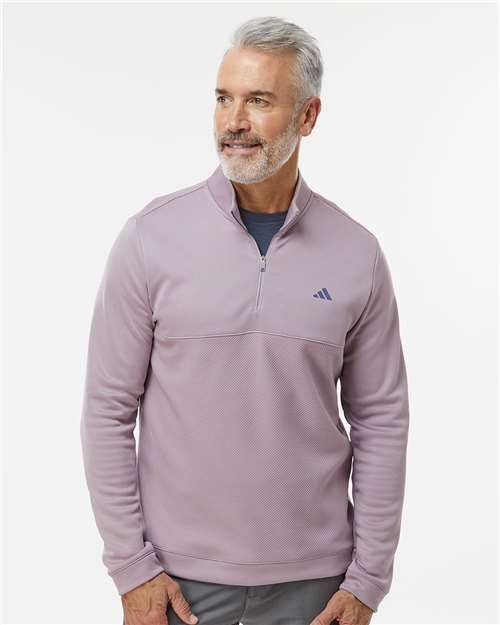 Custom Embroidered Adidas Ultimate365 Textured Quarter-Zip Pullover A2001