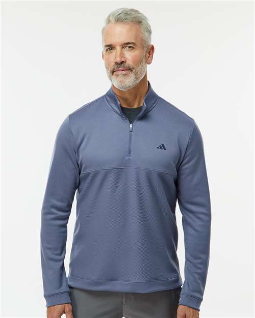 Custom Embroidered Adidas Ultimate365 Textured Quarter-Zip Pullover A2001
