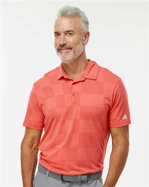 Custom Embroidered Adidas Ultimate365 Textured Polo A2004