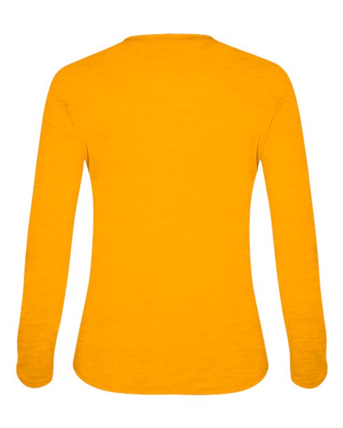 Badger Women's Tri-Blend Long Sleeve T-Shirt 4964 Gold Heather