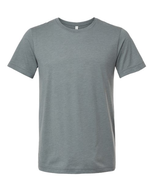 BELLA + CANVAS Triblend Tee 3413 Blue Storm Triblend Custom Embroidered Business Logo