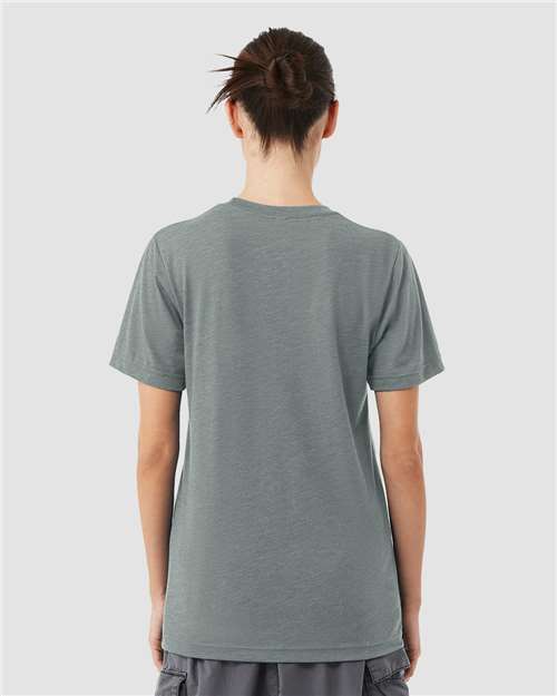 BELLA + CANVAS Triblend Tee 3413 Blue Storm Triblend Custom Embroidered Business Logo