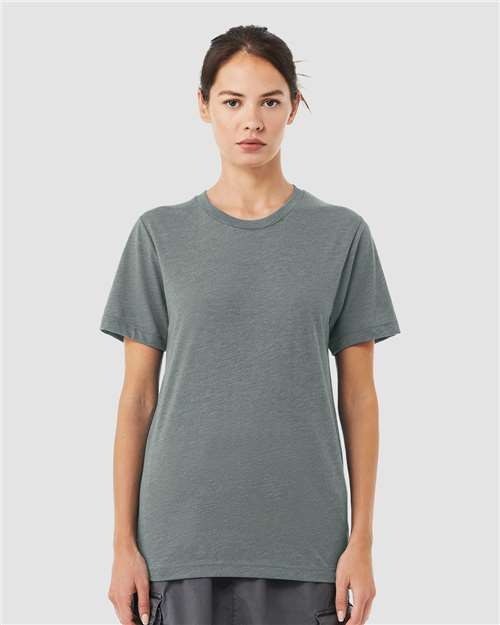 Custom Embroidered BELLA + CANVAS Triblend Tee 3413 Blue Storm Triblend