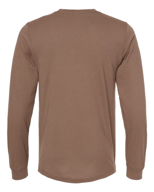 BELLA + CANVAS Jersey Long Sleeve Tee 3501 Vintage Brown