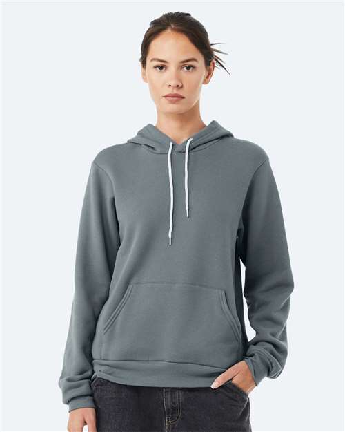 Custom Embroidered BELLA + CANVAS Sponge Fleece Hoodie 3719 Blue Storm