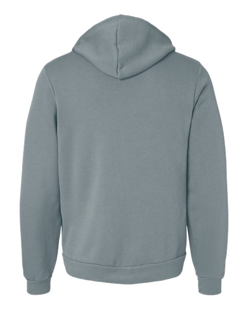 BELLA + CANVAS USA-Made High Visibility Hooded Sweatshirt 3739 Black Heather Custom Embroidered Business Logo