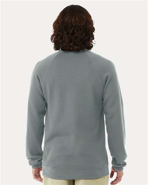 BELLA + CANVAS Sponge Fleece Raglan Crewneck Sweatshirt 3901 Blue Storm