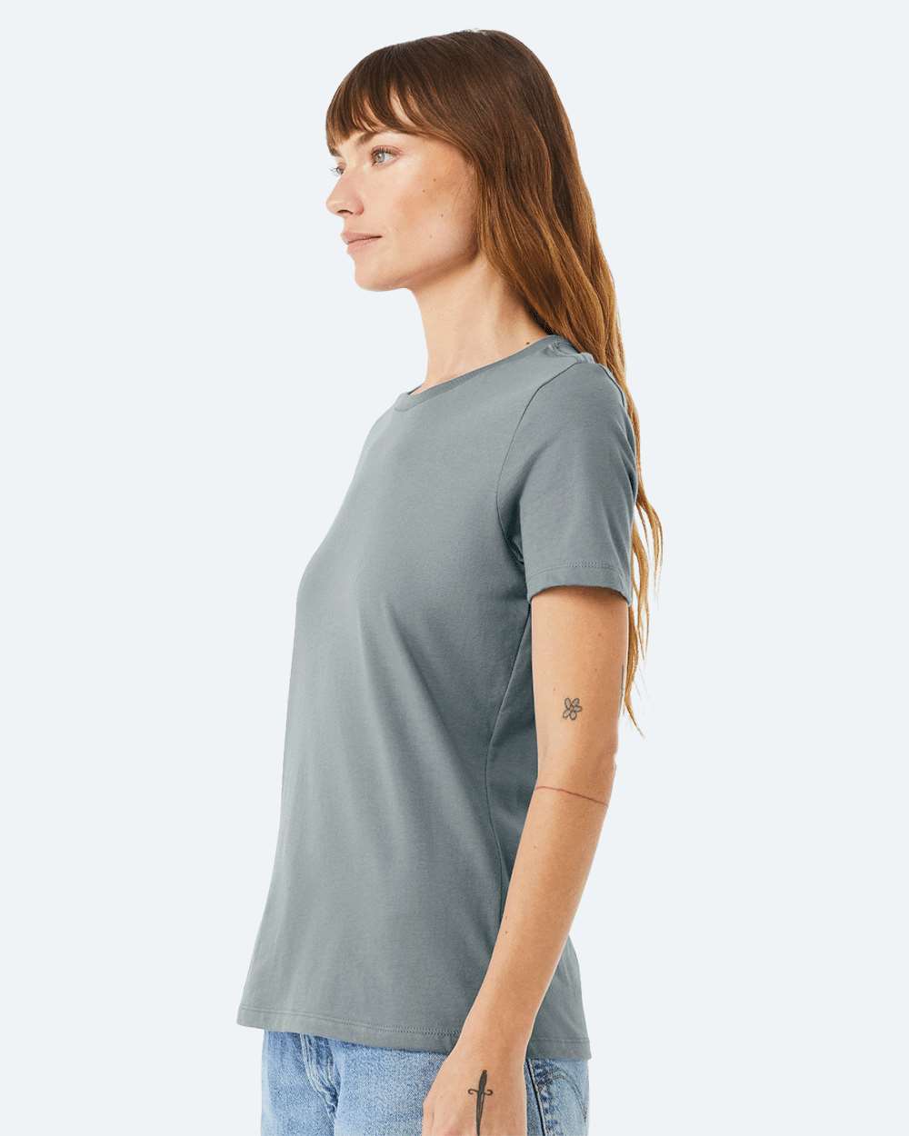 BELLA + CANVAS Women’s Relaxed Jersey Tee 6400 Blue Storm
