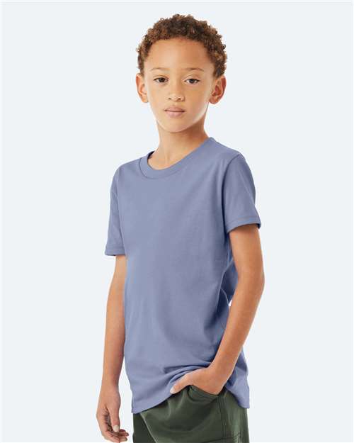 BELLA + CANVAS Youth Jersey Tee 3001Y Lavender Blue