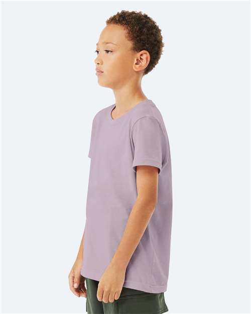 BELLA + CANVAS Youth Jersey Tee 3001Y Light Violet