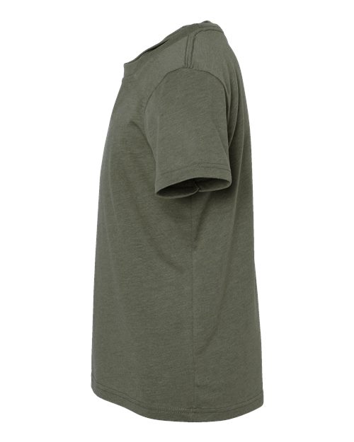 BELLA + CANVAS Youth CVC Jersey Tee 3001YCVC Heather Military Green