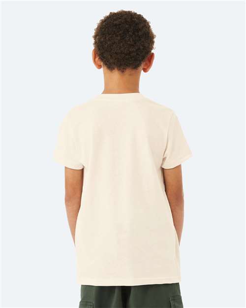 BELLA + CANVAS Youth CVC Jersey Tee 3001YCVC Heather Natural