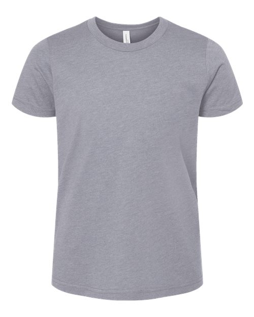 BELLA + CANVAS Youth CVC Jersey Tee 3001YCVC Heather Storm