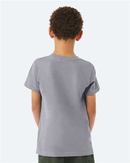 BELLA + CANVAS Youth CVC Jersey Tee 3001YCVC Heather Storm