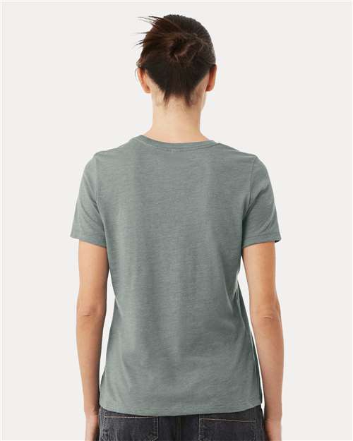BELLA + CANVAS Women’s Relaxed Fit Heather CVC Tee 6400CVC Heather Blue Storm