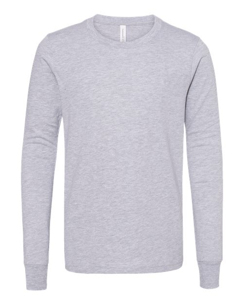 BELLA + CANVAS Youth Jersey Long Sleeve Tee 3501Y Custom Embroidered Business Logo
