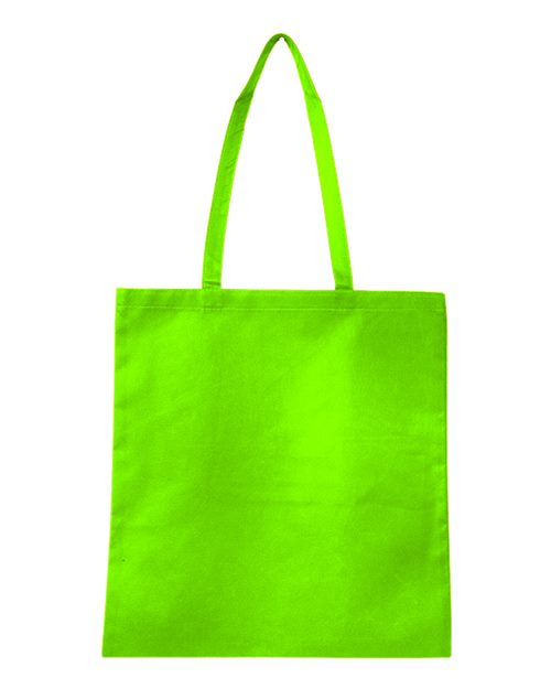 Q-Tees Non-Woven Tote Bag Q126300 Custom Embroidered Business Logo