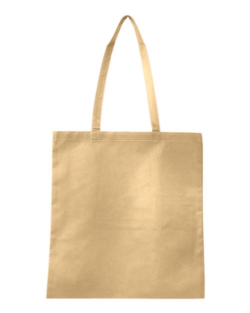 Q-Tees Non-Woven Tote Bag Q126300 Custom Embroidered Business Logo