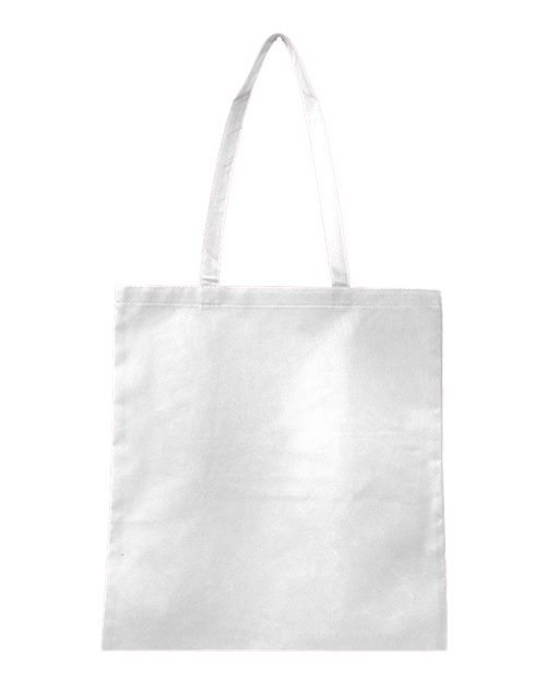 Q-Tees Non-Woven Tote Bag Q126300 Custom Embroidered Business Logo
