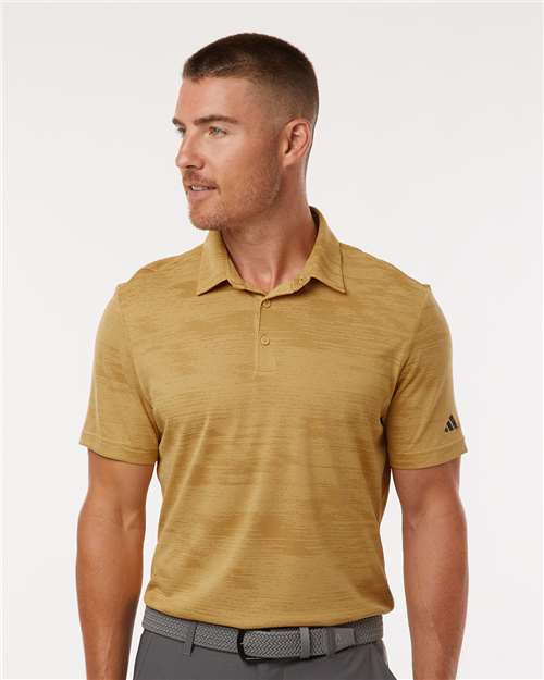 Custom Embroidered Adidas Ultimate365 Textured Stripe Polo A2005