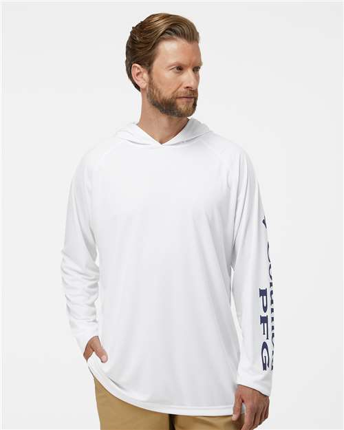 Custom Embroidered Columbia PFG Terminal Tackle™ Hooded Long Sleeve T-Shirt 212482