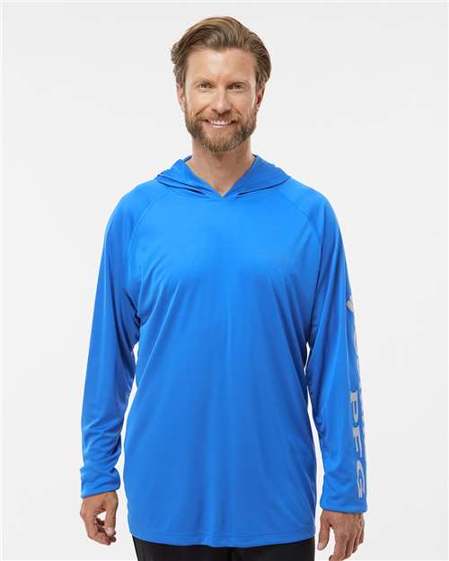 Custom Embroidered Columbia PFG Terminal Tackle™ Hooded Long Sleeve T-Shirt 212482