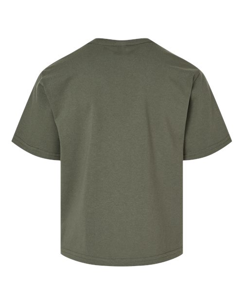 M&O Youth Gold Soft Touch T-Shirt 4850 Military Green