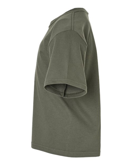 M&O Youth Gold Soft Touch T-Shirt 4850 Military Green