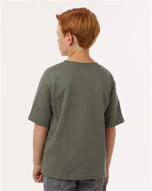 M&O Youth Gold Soft Touch T-Shirt 4850 Military Green