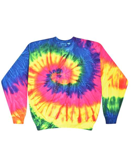 Colortone Tie-Dyed Fleece Crewneck Sweatshirt 8100