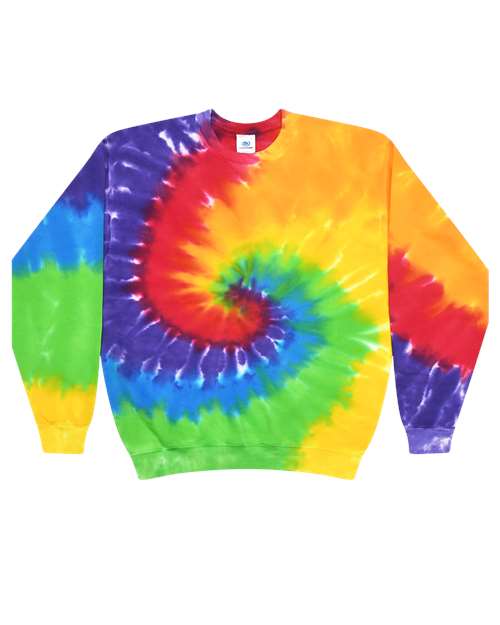 Colortone Tie-Dyed Fleece Crewneck Sweatshirt 8100