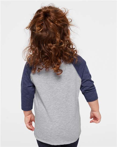 Rabbit Skins Toddler Baseball Fine Jersey Three-Quarter Sleeve Tee 3330