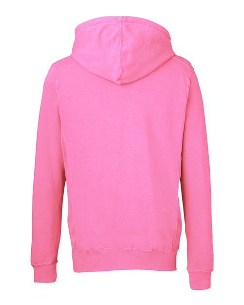 J. America Pigment-Dyed Fleece Hooded Sweatshirt 8730