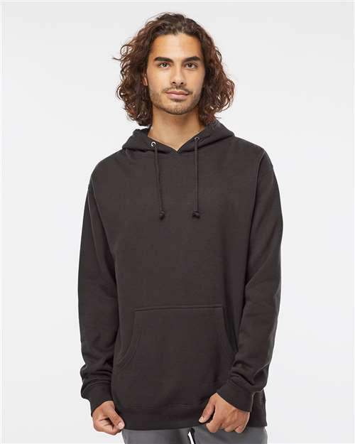 Custom Embroidered Independent Trading Co. Heavyweight Hooded Sweatshirt IND4000 Asphalt