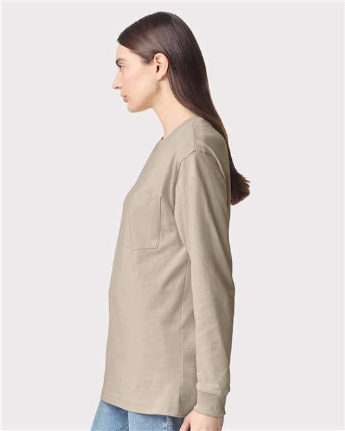 American Apparel Super Heavyweight Long Sleeve Pocket Tee 9410