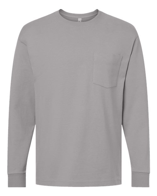 American Apparel Super Heavyweight Long Sleeve Pocket Tee 9410
