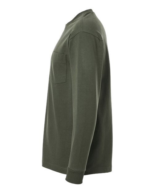 American Apparel Super Heavyweight Long Sleeve Pocket Tee 9410