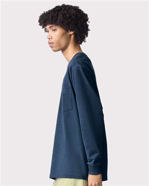 American Apparel Super Heavyweight Long Sleeve Pocket Tee 9410