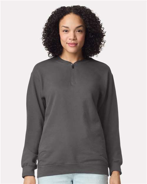 Custom Embroidered Gildan Softstyle® Midweight 1/4 Zip Sweatshirt SF008