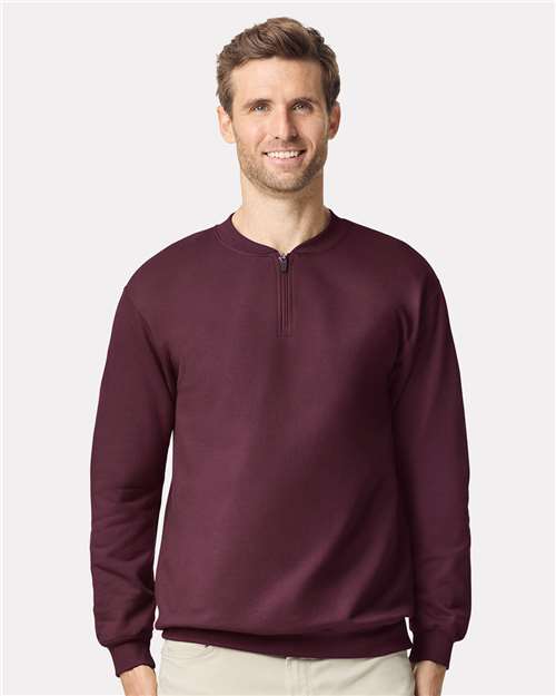 Custom Embroidered Gildan Softstyle® Midweight 1/4 Zip Sweatshirt SF008