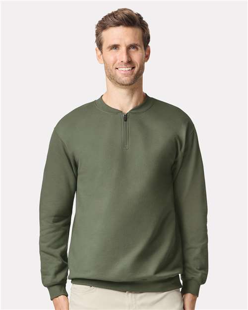 Custom Embroidered Gildan Softstyle® Midweight 1/4 Zip Sweatshirt SF008