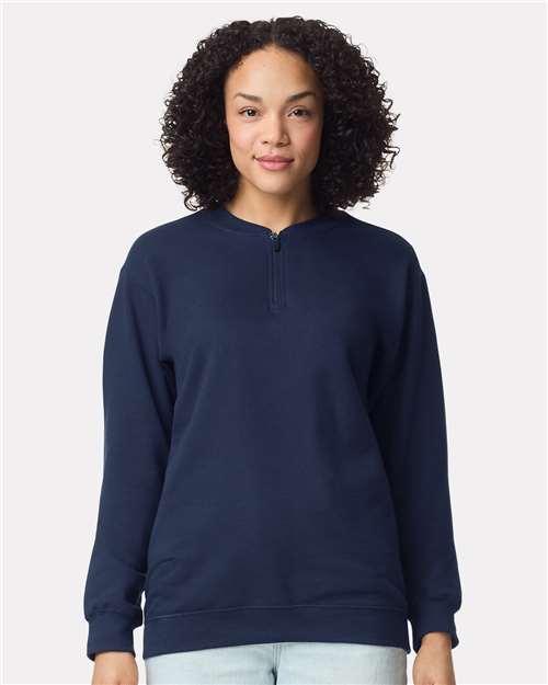 Custom Embroidered Gildan Softstyle® Midweight 1/4 Zip Sweatshirt SF008