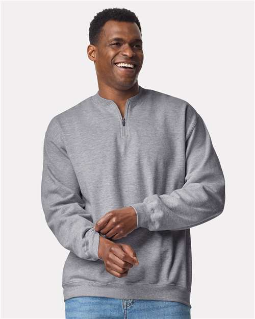 Custom Embroidered Gildan Softstyle® Midweight 1/4 Zip Sweatshirt SF008