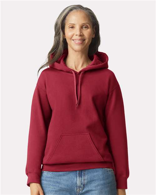 Custom Embroidered Gildan Softstyle® Midweight Hooded Sweatshirt SF500 Cardinal